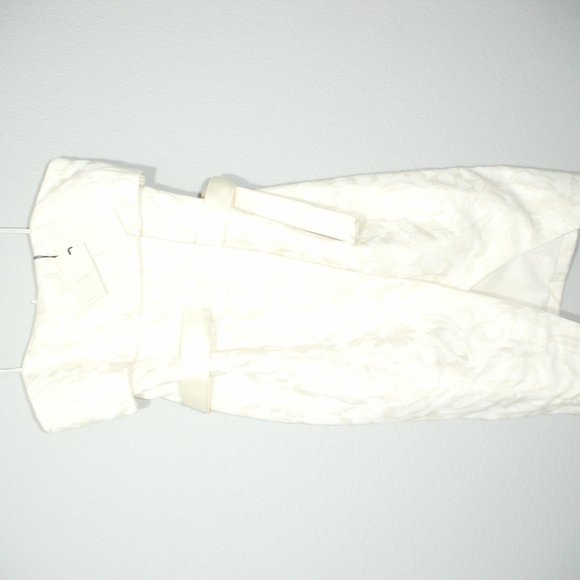 NWT Alexis Isotta Floral Brocade Strapless Wrap Tie Dress XL - Picture 5 of 13